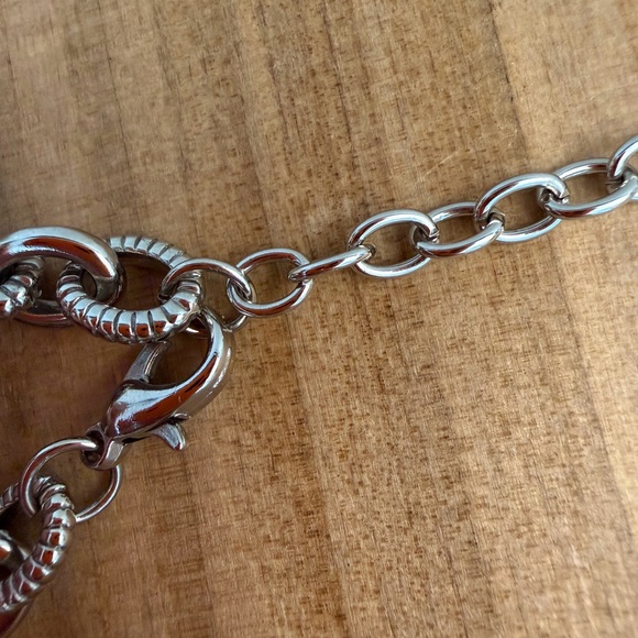 Citrine Heart Pendant Silver and Gold Necklace - Picture 9 of 13